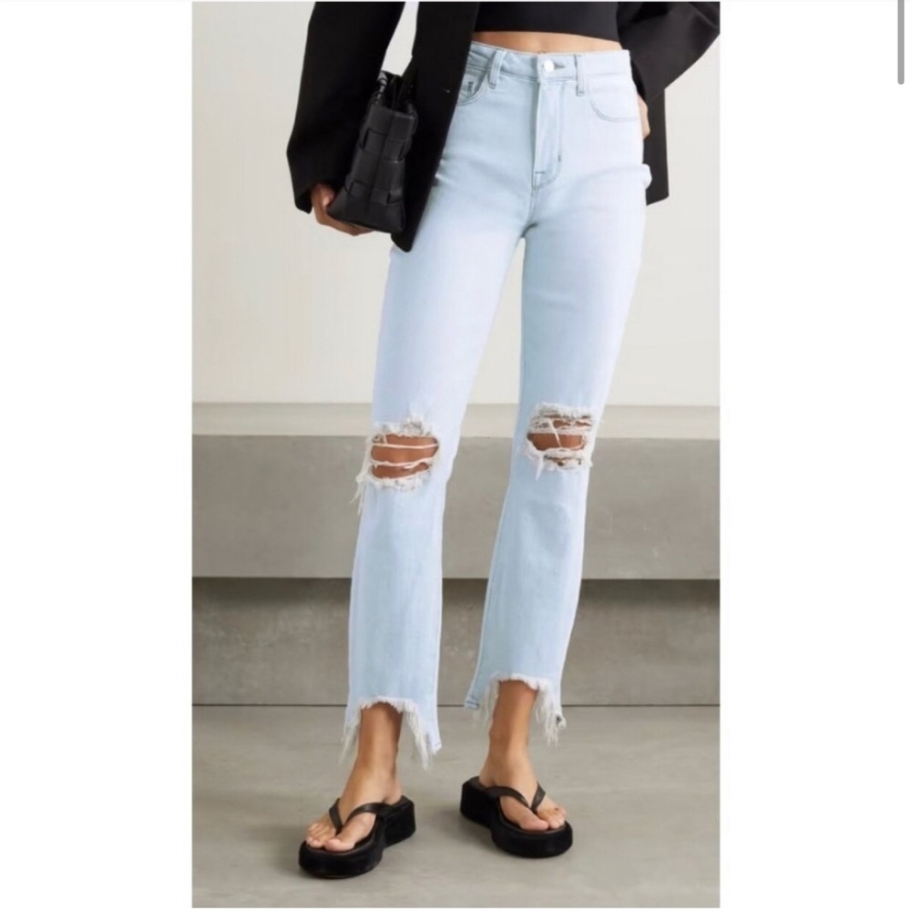 L'AGENCE High Line Skinny High Rise Fade Out Jeans Sz 24